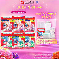 (Livestream) - Combo 6 túi viên giặt tiện lợi OMO 3 trong 1 Hương Tinh Tế/Tươi Mát 30-50 viên/túi (bao bì tùy lô nhập hàng)