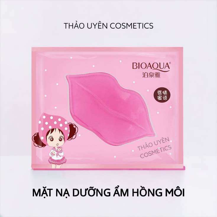 Mặt nạ dưỡng hồng môi collagen Bioaqua nội địa trung
