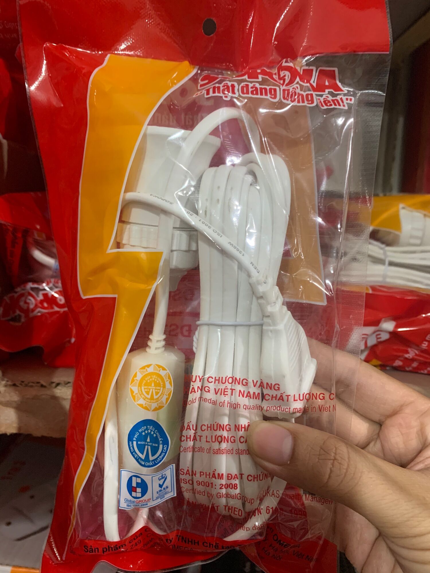 Bộ dây đui liền công tắc 5m Sopoka