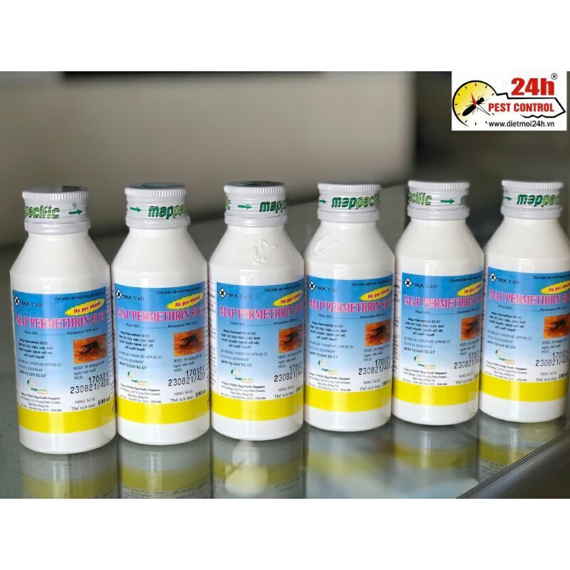 Thuộc diệt muỗi sinh học,map permethrin 50ec lọ 100 ml