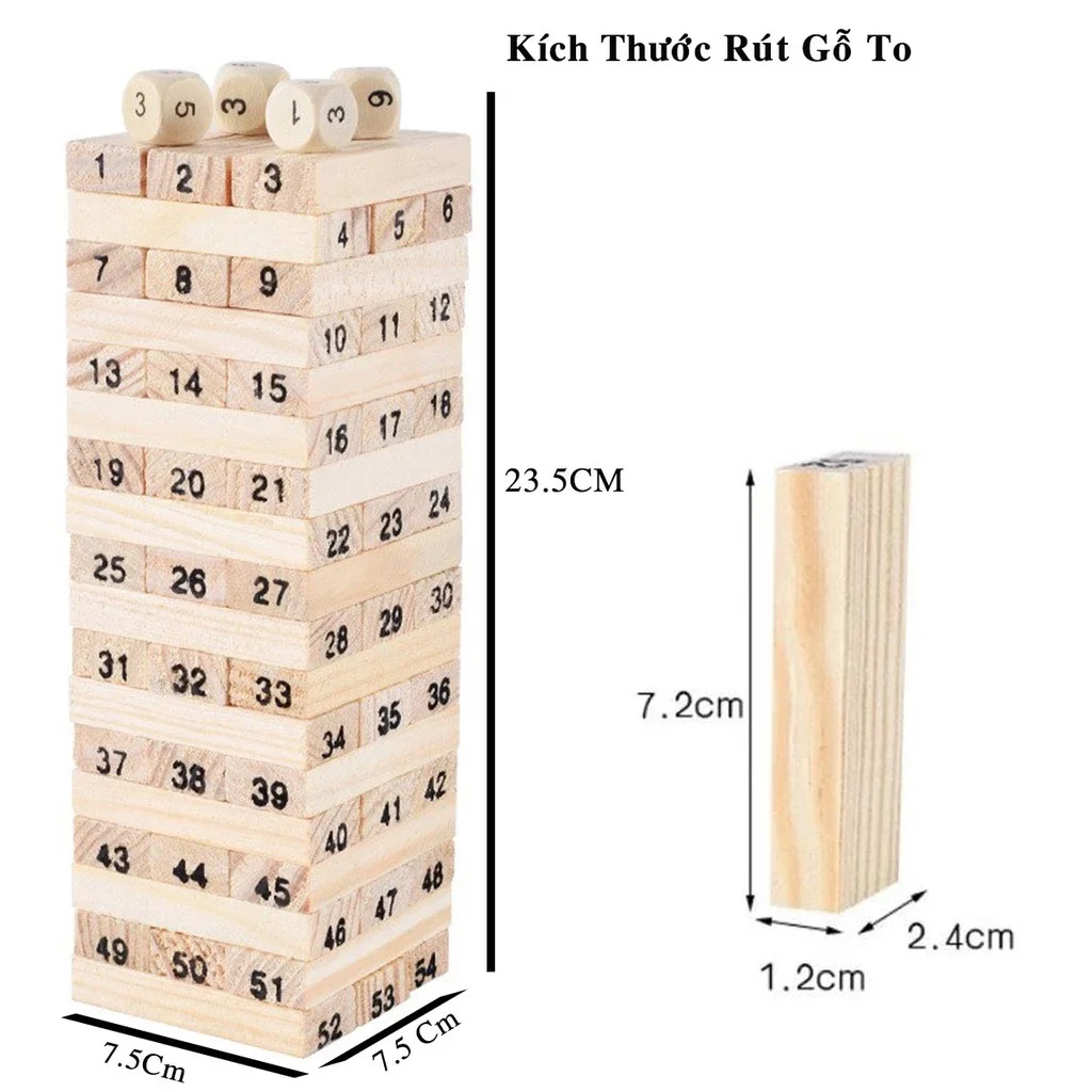 Đồ Chơi Rút Gỗ Cỡ Lớn