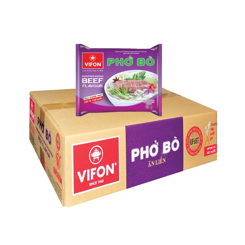 Thùng 30 gói x 65g Phở Bò Vifon