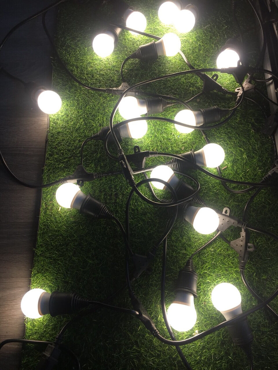 Combo 5m -10 đui kèm bóng led 3w