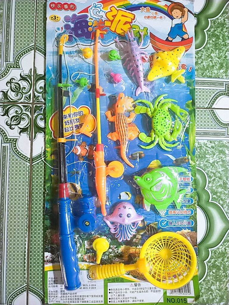 [HCM]Vỉ đồ chơi câu cá loại 2 cần câu