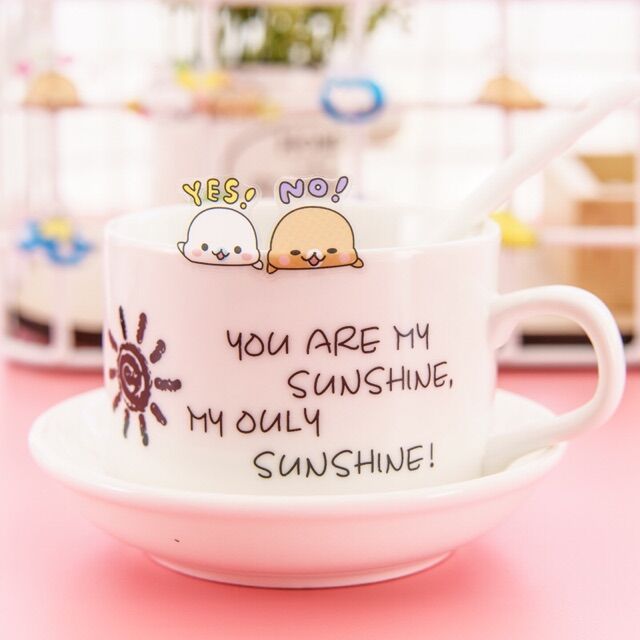 1 set (gồm 6 miếng) stickers hình bé Mamegoma dễ thương