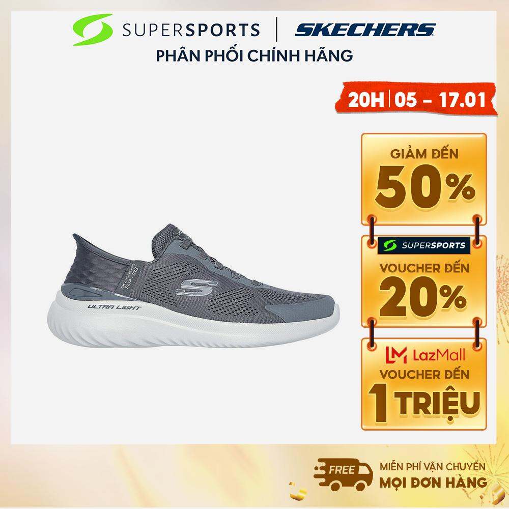 SKECHERS Giày sneakers nam Bounder 2.0 - Slip In 232459-CHAR