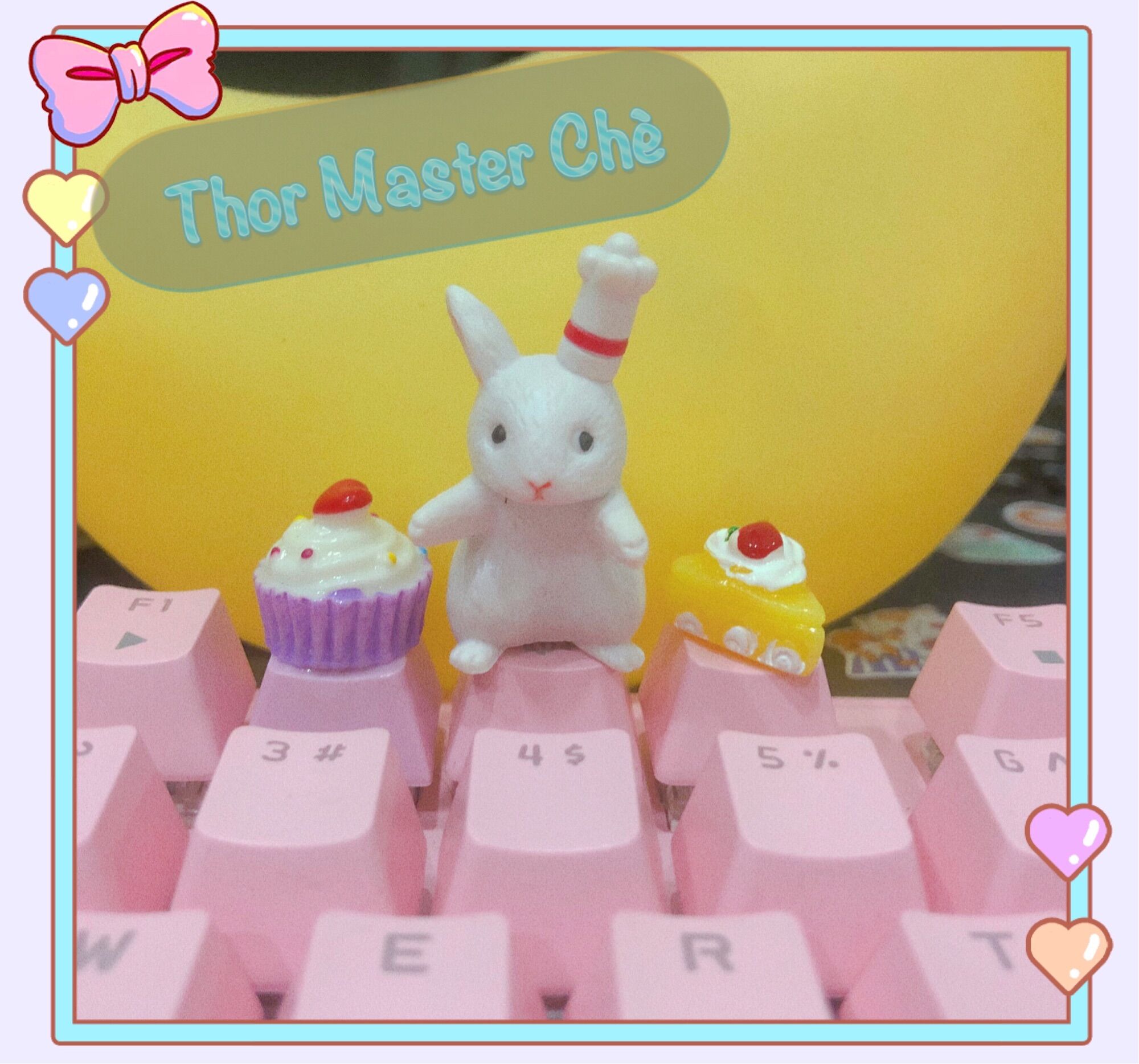 Keycap thỏ con xin xắn