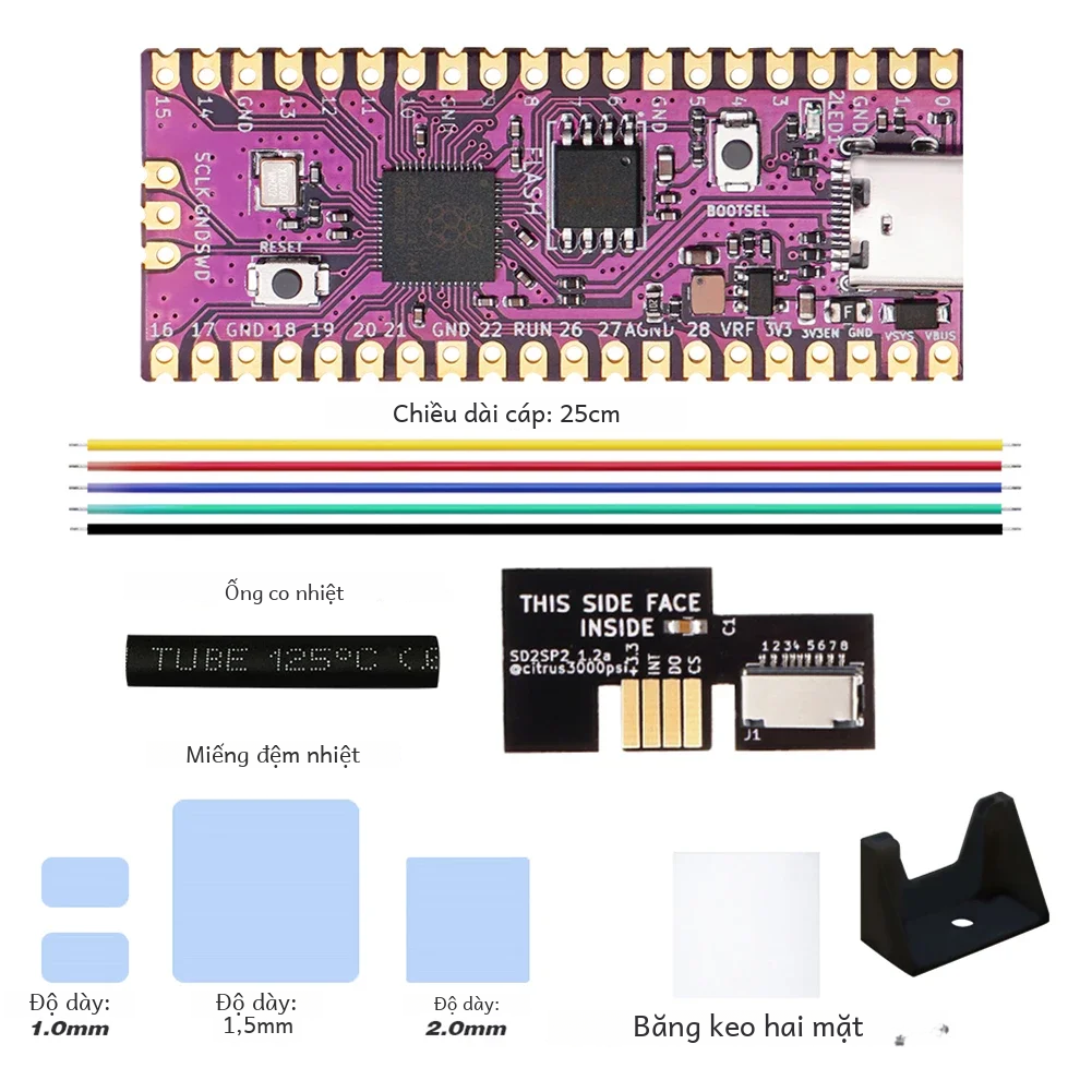 Raspberry Picoboot Ban Ipl Thay Thế Modchip Rp2040 USB Type-C Dành Cho Máy Nintendo Gamecube Ngc Với