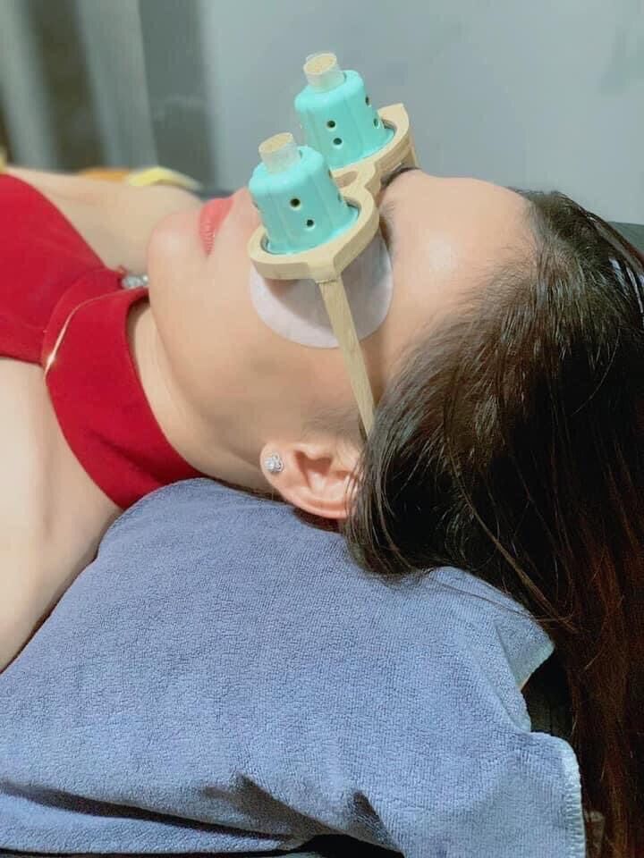 Dụng cụ xông mắt bằng ngải cứu combo xông mắt và ngải