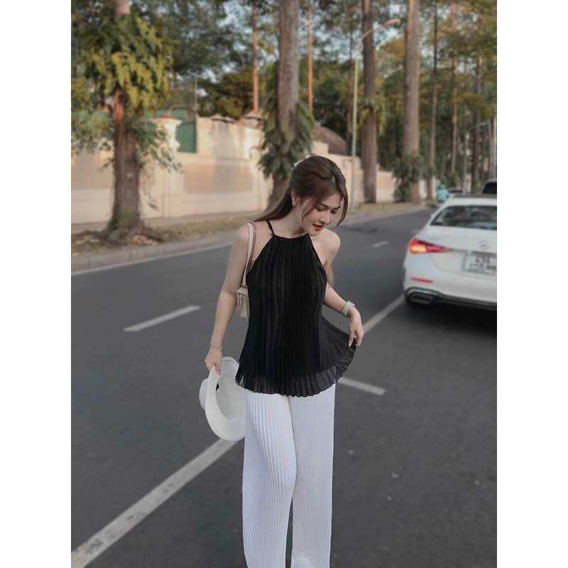 Set Yếm Xếp Ly Dạo Phố