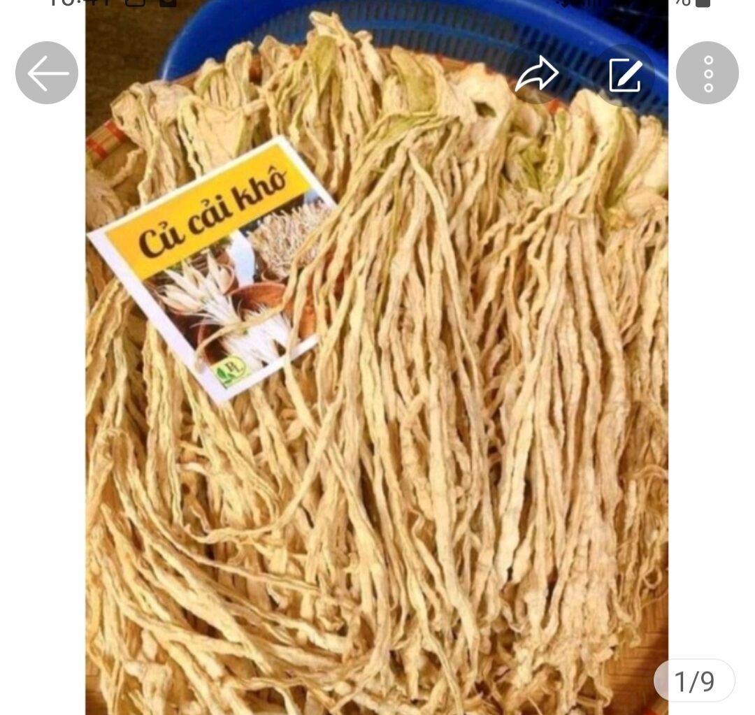 Củ cải phơi khô