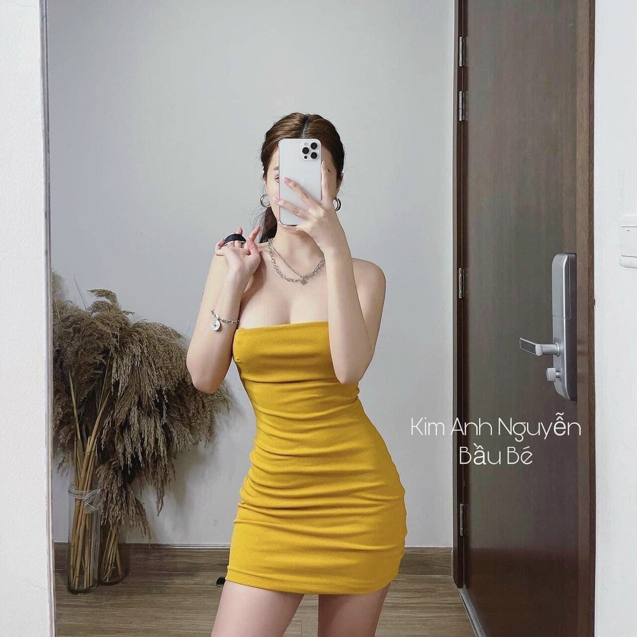 Đầm 2 Dây Bún Ôm Body