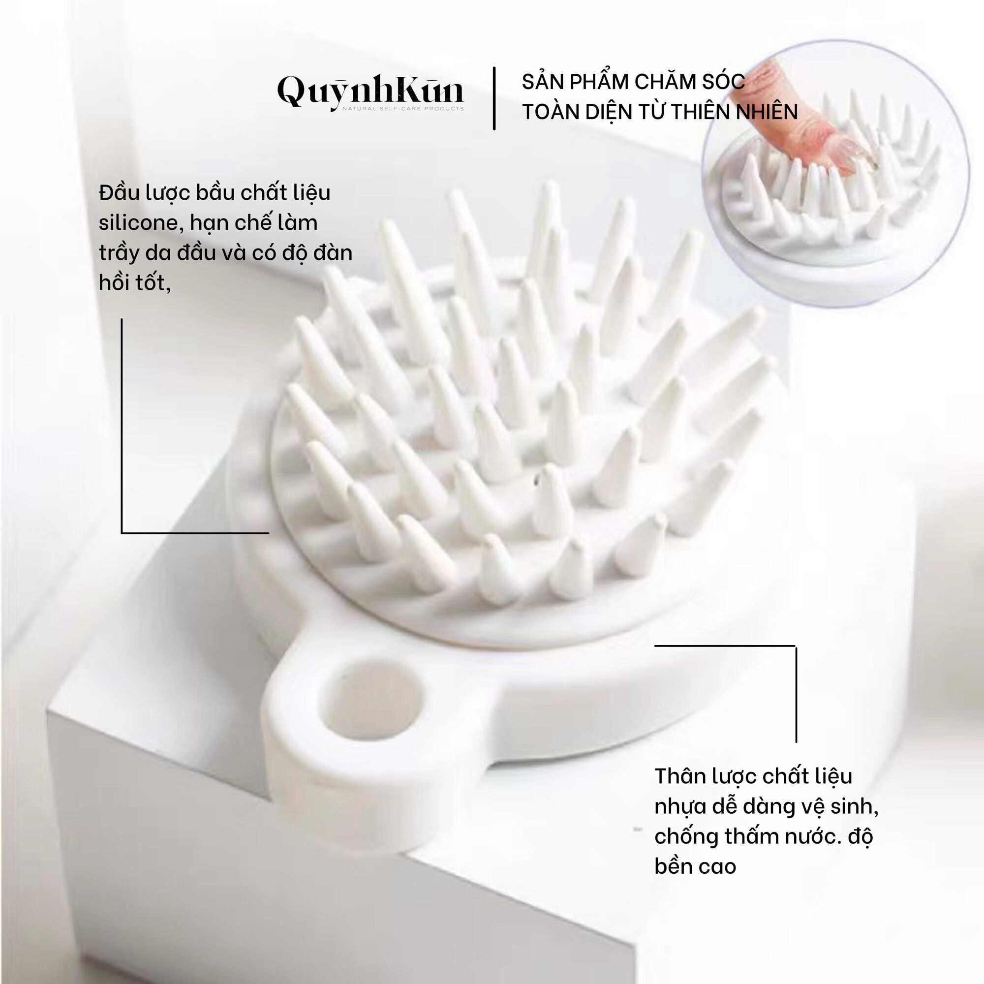 LƯỢC GỘI ĐẦU MASSAGE SILICONE