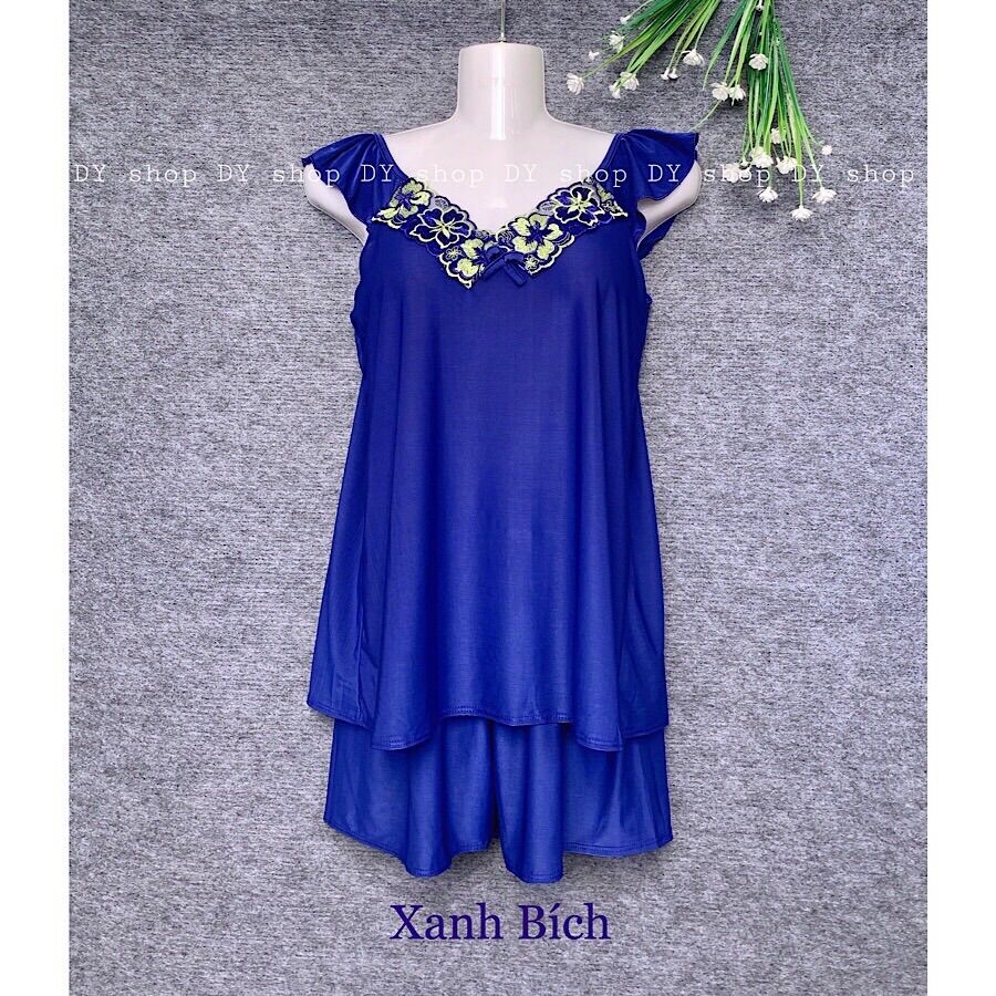 [Có size 45-75kg] Bộ đùi thun lạnh tay cánh tiên