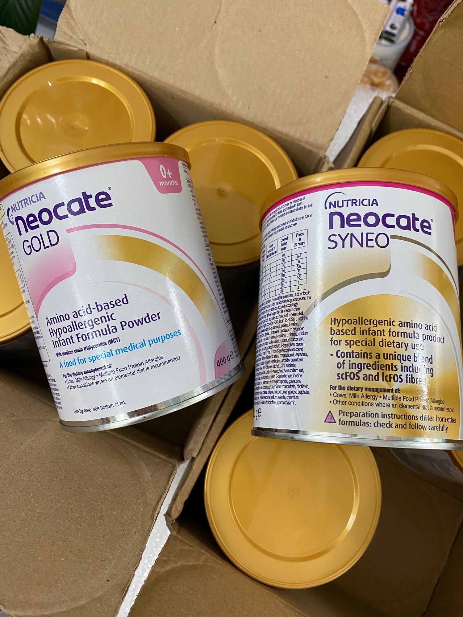 Sữa Neocate Gold Úc Đạm Acid Amino dành cho bé di ứng sữa bò và bất dung nạp