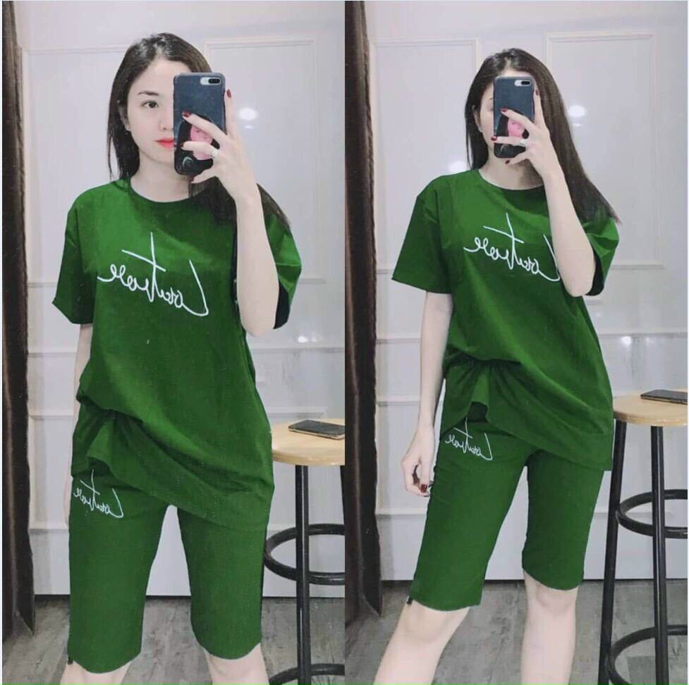 Đồ bộ nữ mặc nhà set bộ lửng thun cotton bộ đồ mặc nhà dễ thương bigsize tới 85kg