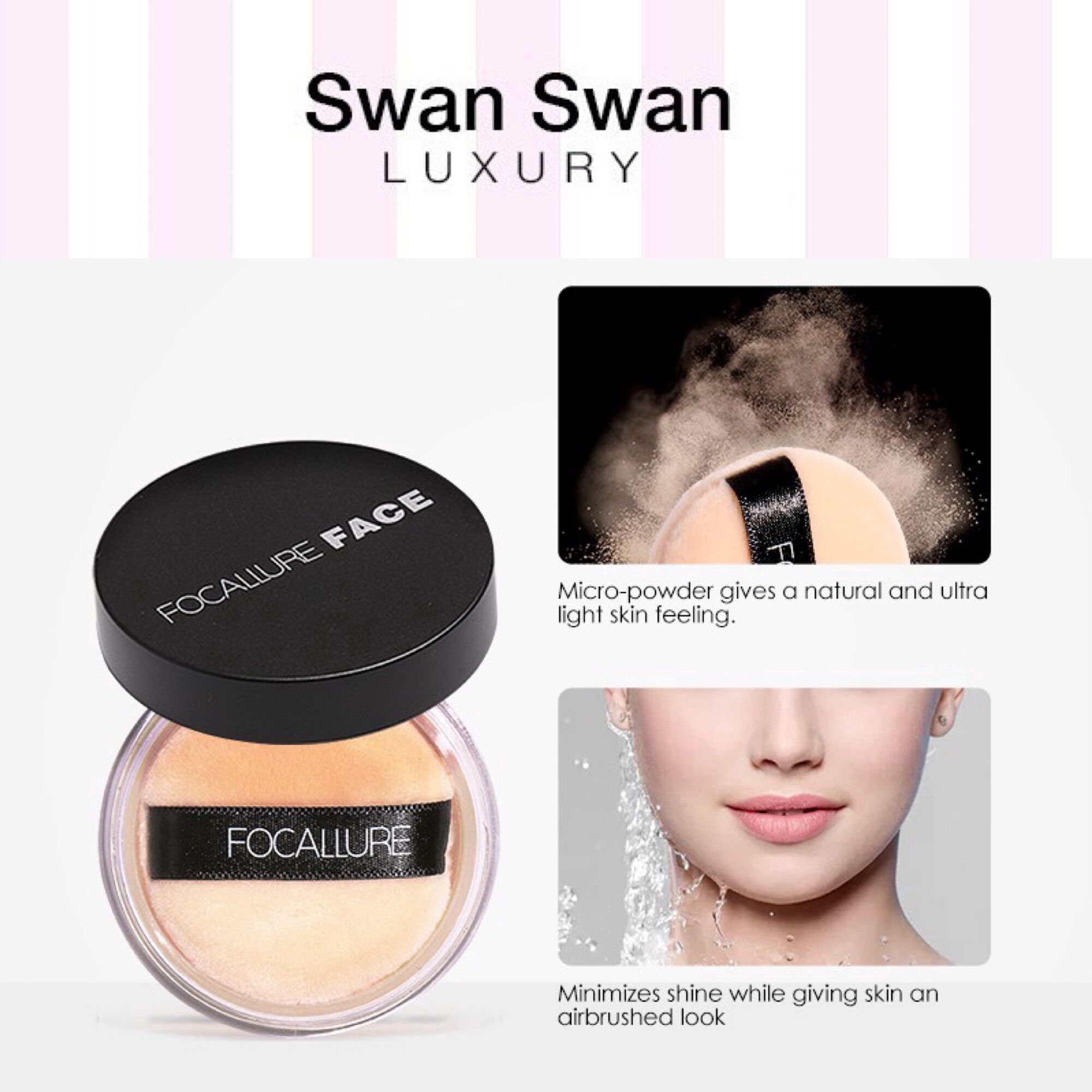 Phấn Phủ Focallure Trắng Da Kiềm Dầu 7g