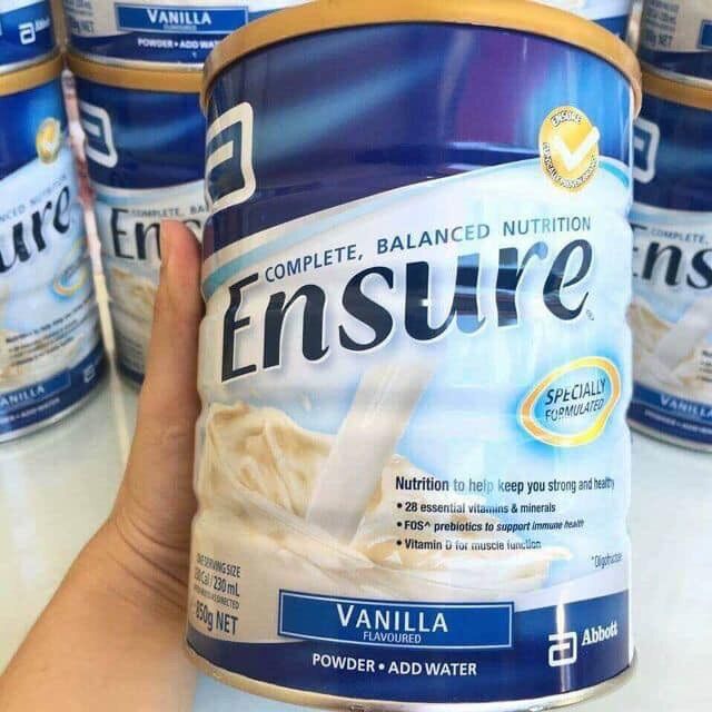 Sữa Ensua Úc hộp 850g phục hồi sức khỏe cho người ốm,tăng cân