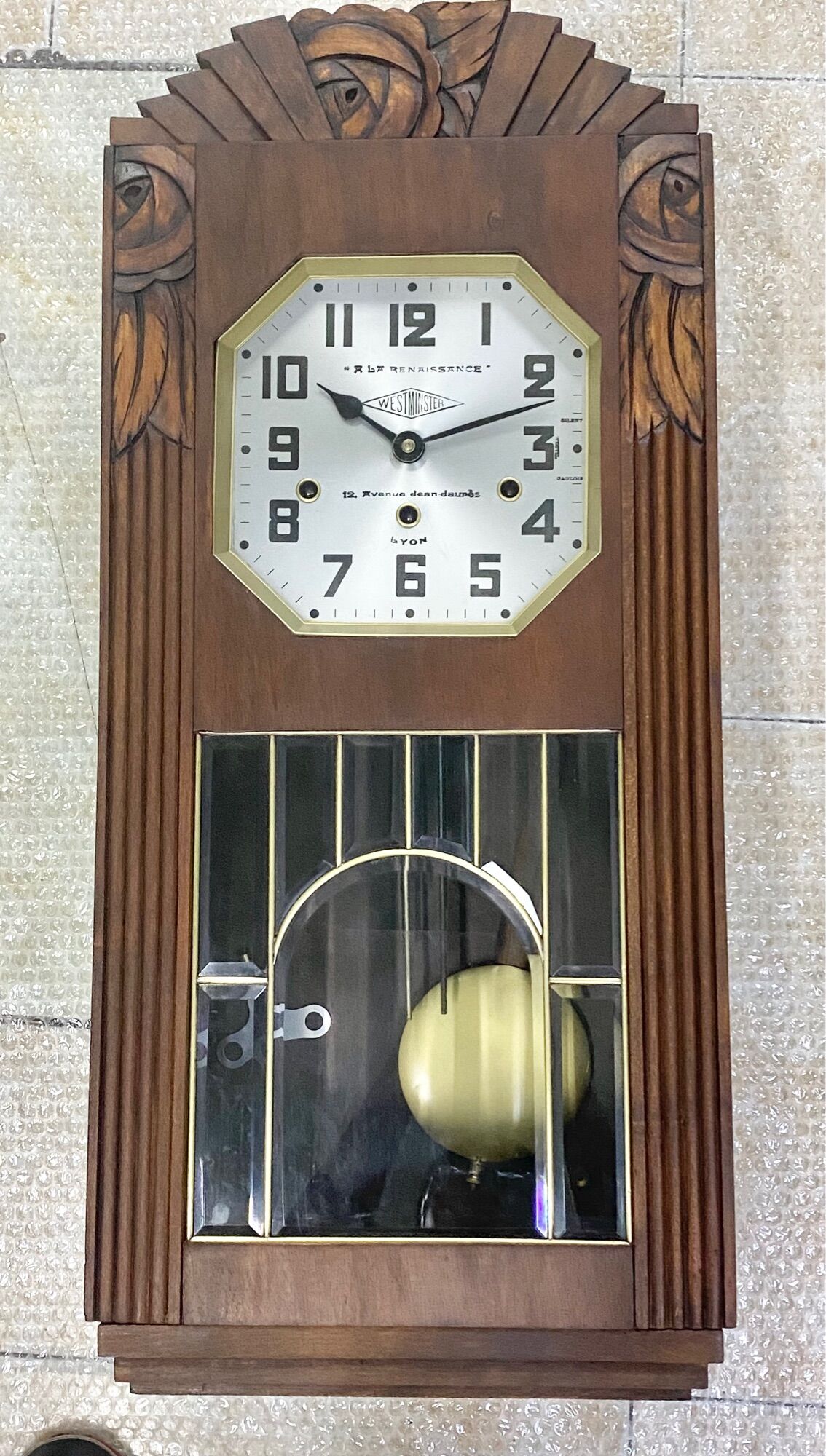 Đồng hồ treo tường quả lắc cơ kienzle cổ điển 1950