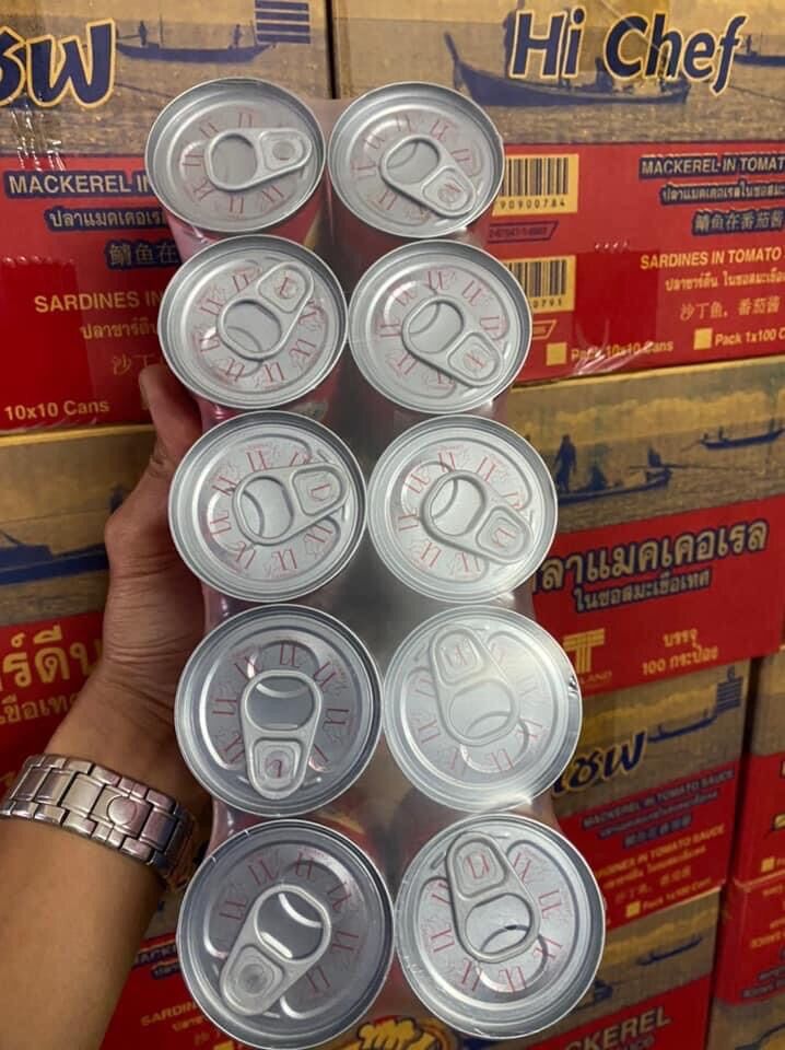 10 Hộp Cá Mòi Sốt Cà Thái Lan 155gr