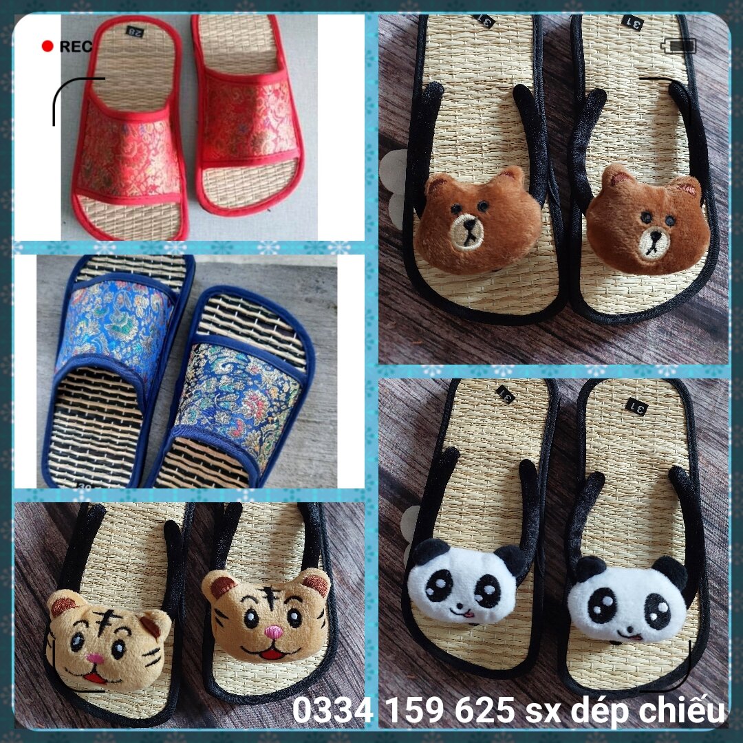Dép chiếu bé gái, dép chiếu, dép cói