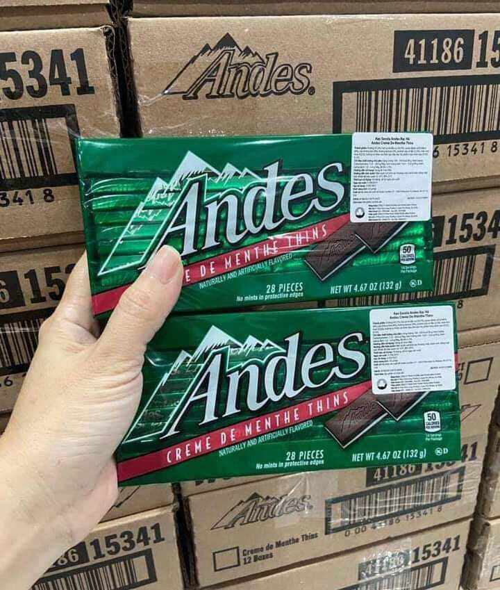 Kẹo Socola Andes Bạc Hà 132gr