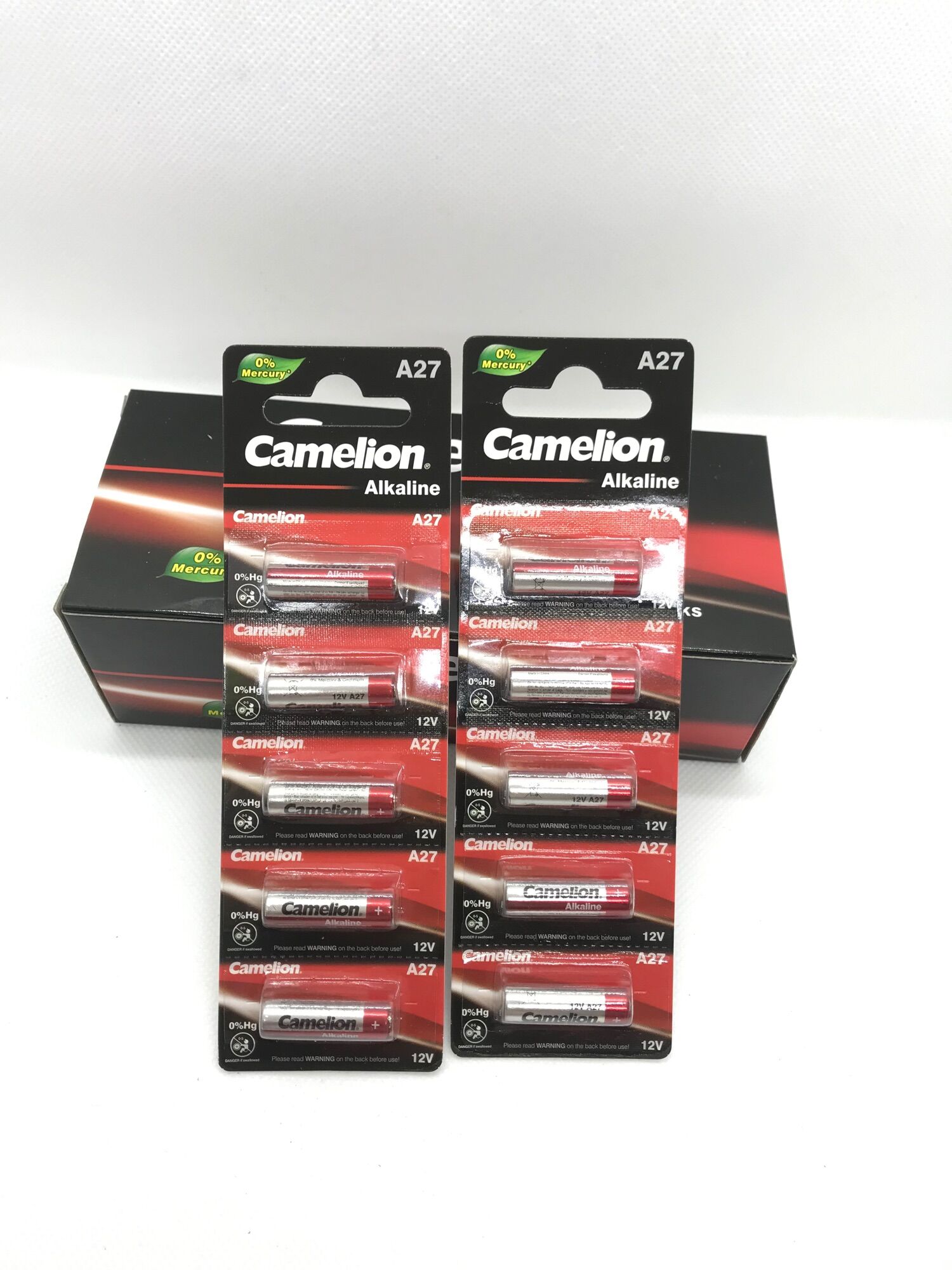 Vĩ 5 Viên Pin chuông 12V CAMELION A27 công nghệ Đức dùng cho Remote cửa cuốn, chuông cửa, chuông báo động, điều khiển từ xa.