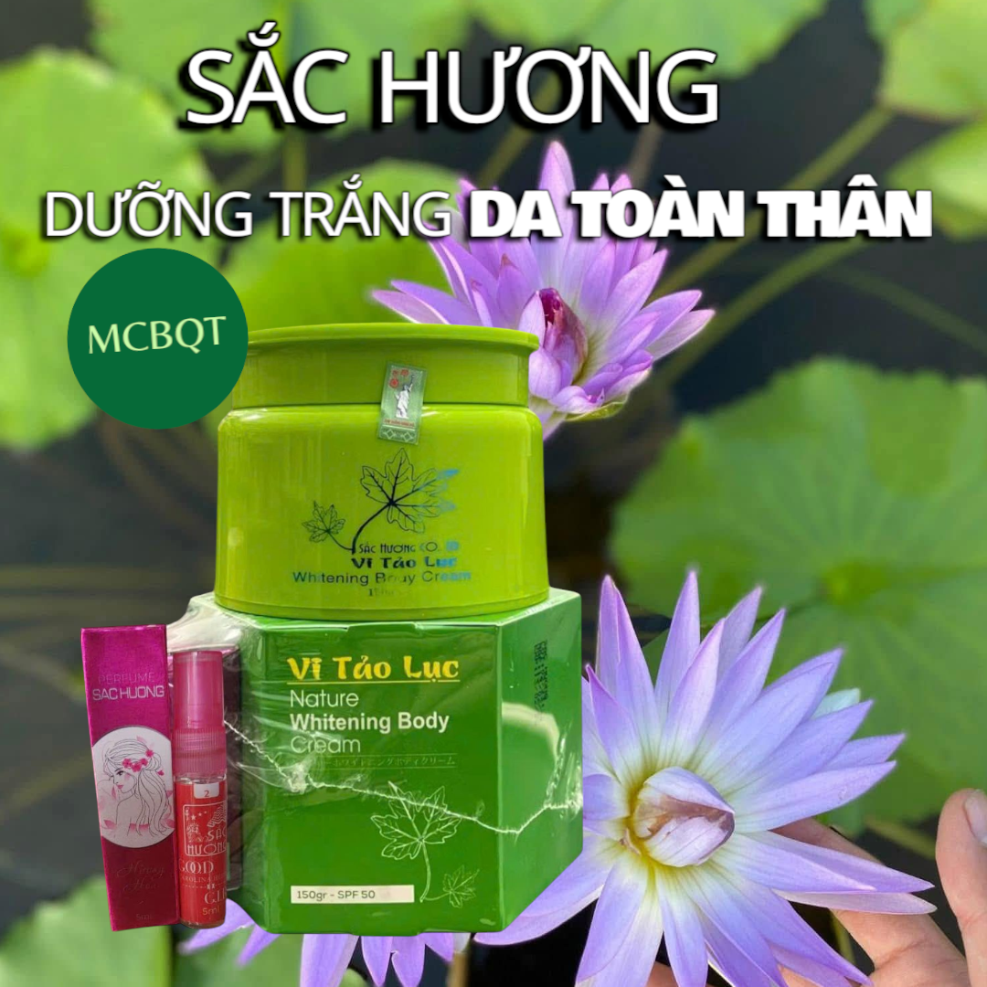 kem body sắc hương vi tảo lục tặng kèm nước hoa