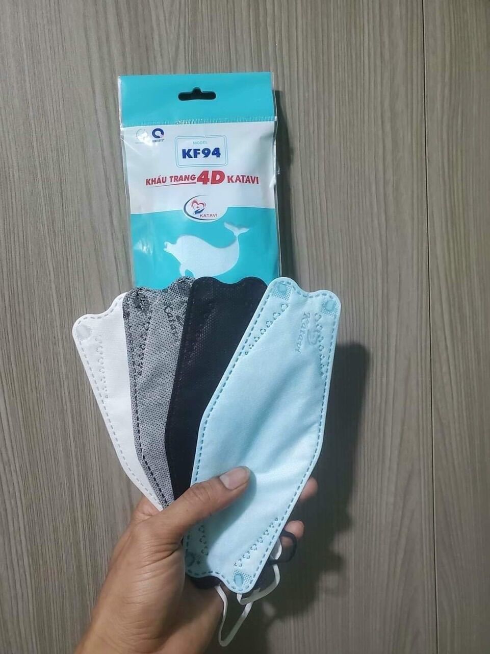 Khẩu trang cá kf94 katavi bịch 10 cái thùng 30 bịch / 300 cái