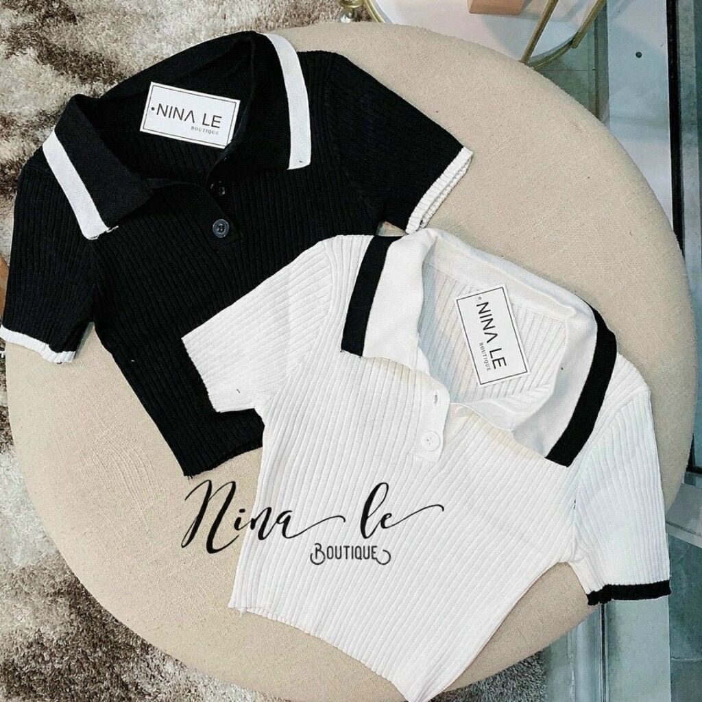 Áo croptop dáng ngắn trụ viền VL1