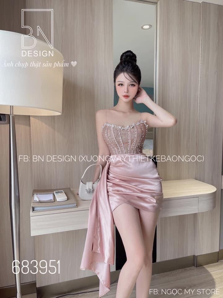 Đầm ôm dự tiệc đính hạt châu