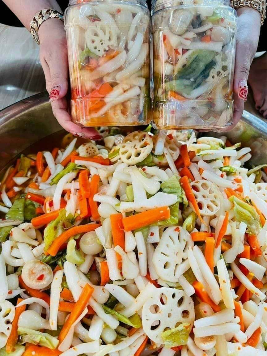 1kg kim chi củ sen dưa kiệu