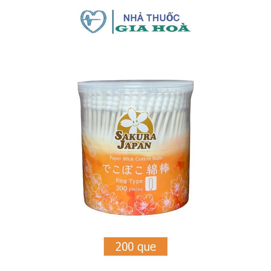Tăm Bông Kháng Khuẩn Sakura 2 Đầu Xoắn