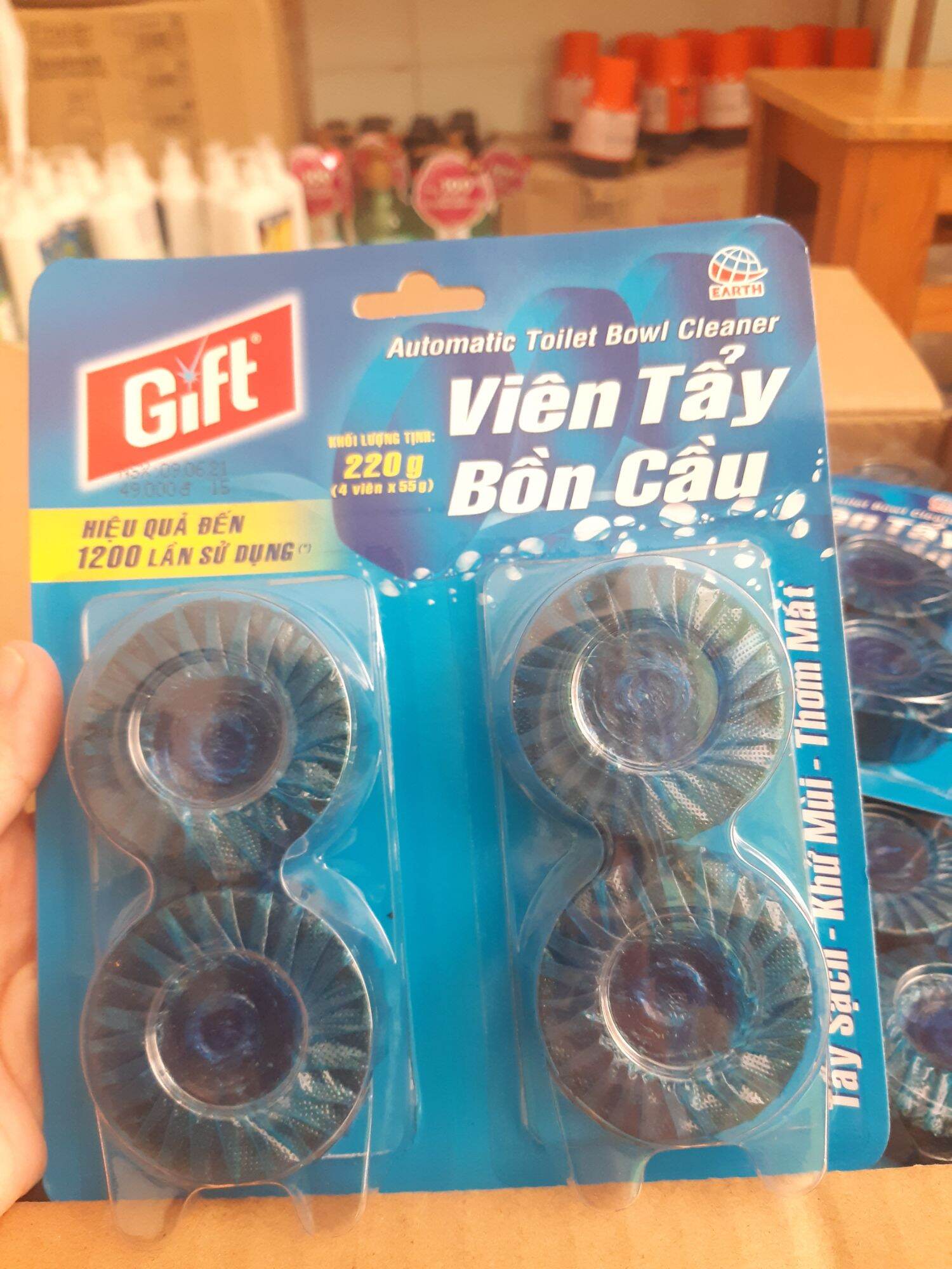 Viên Tẩy Bồn Cầu Gift (4 x 55g/vỉ 4 viên)