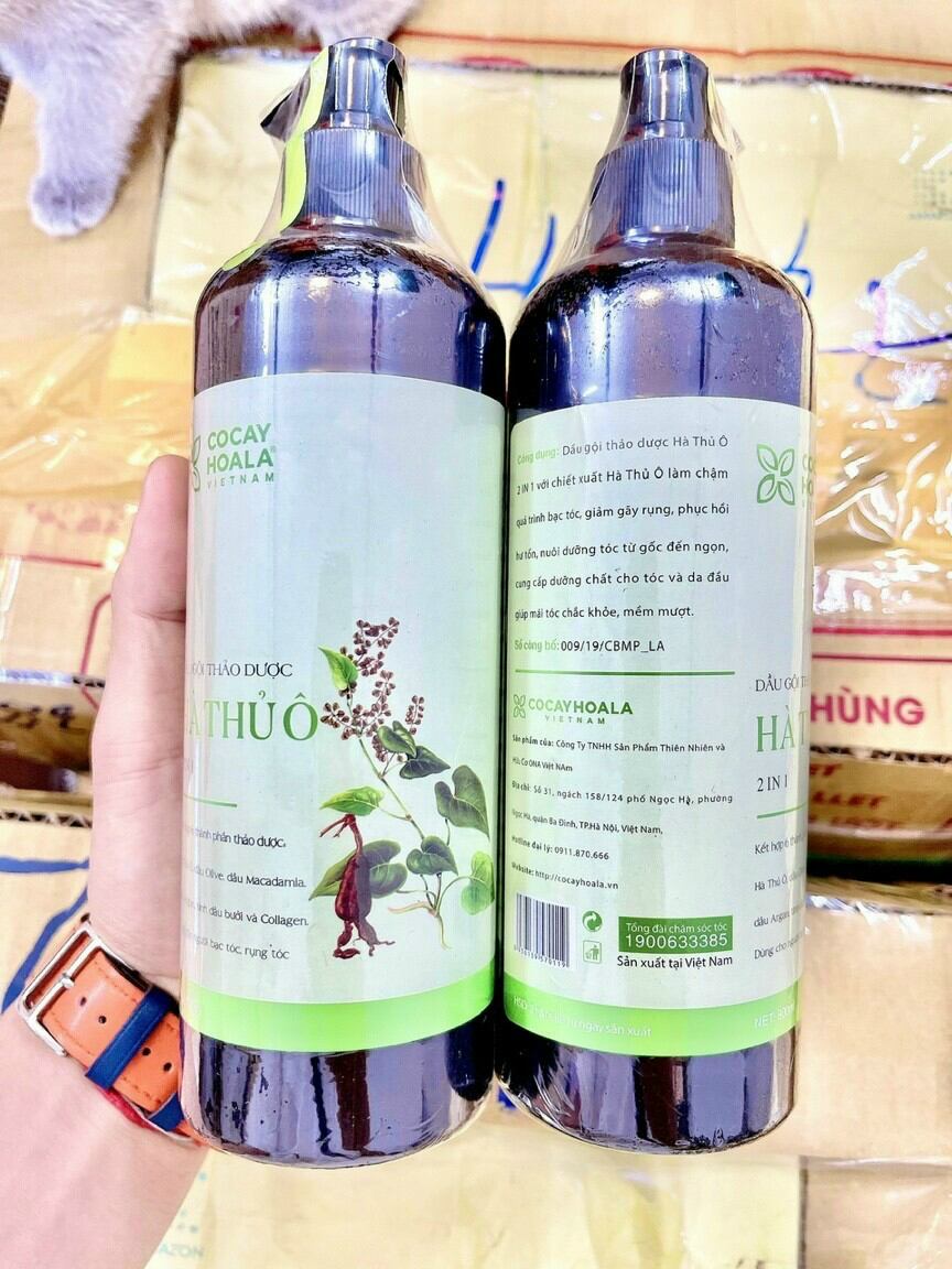 Dầu Gội Thảo Dược Hà Thủ Ô 800ML