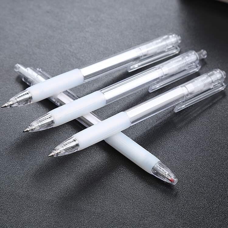 Combo 10 Bút bi nước trong suốt mực gel màu đen ngòi 0.5mm dễ thương Bút bi gel Bút mực gel Bút gel đen
