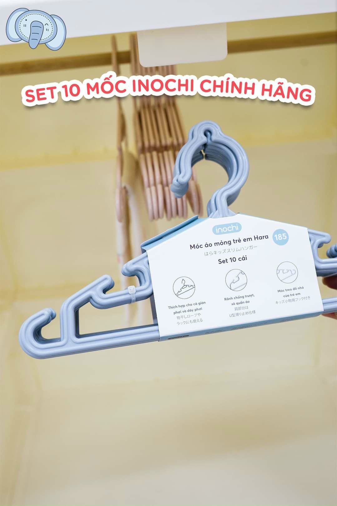 Móc nhựa phơi quần áo cho bé
