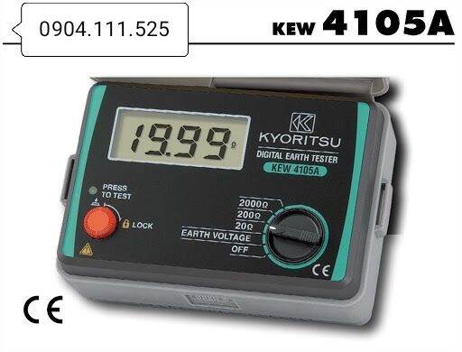 Đồng hồ đo điện trở đất số điện tử kyoritsu 4105a