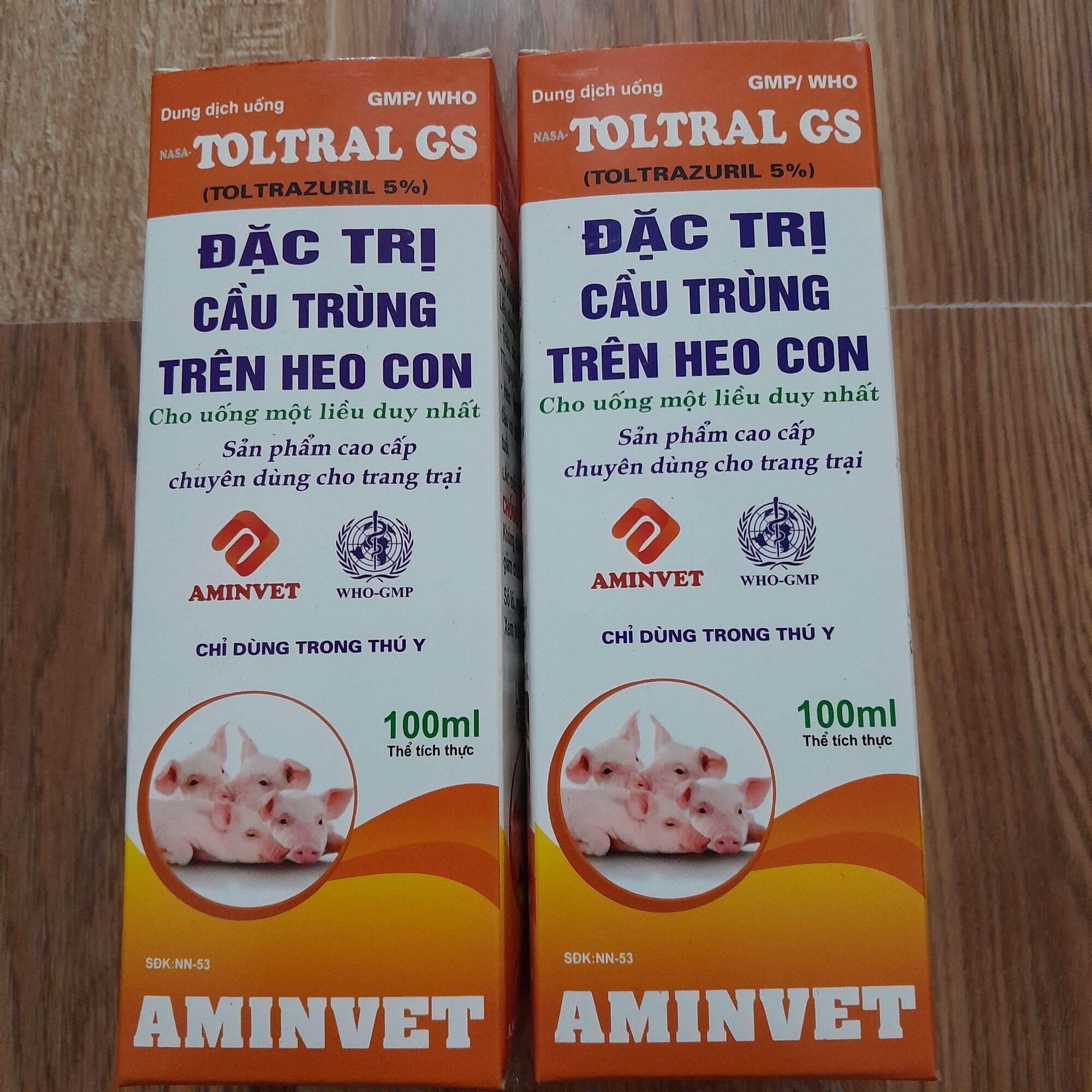 Cầu trùng heo con 100ml Dùng cho heo con, bê, thỏ....