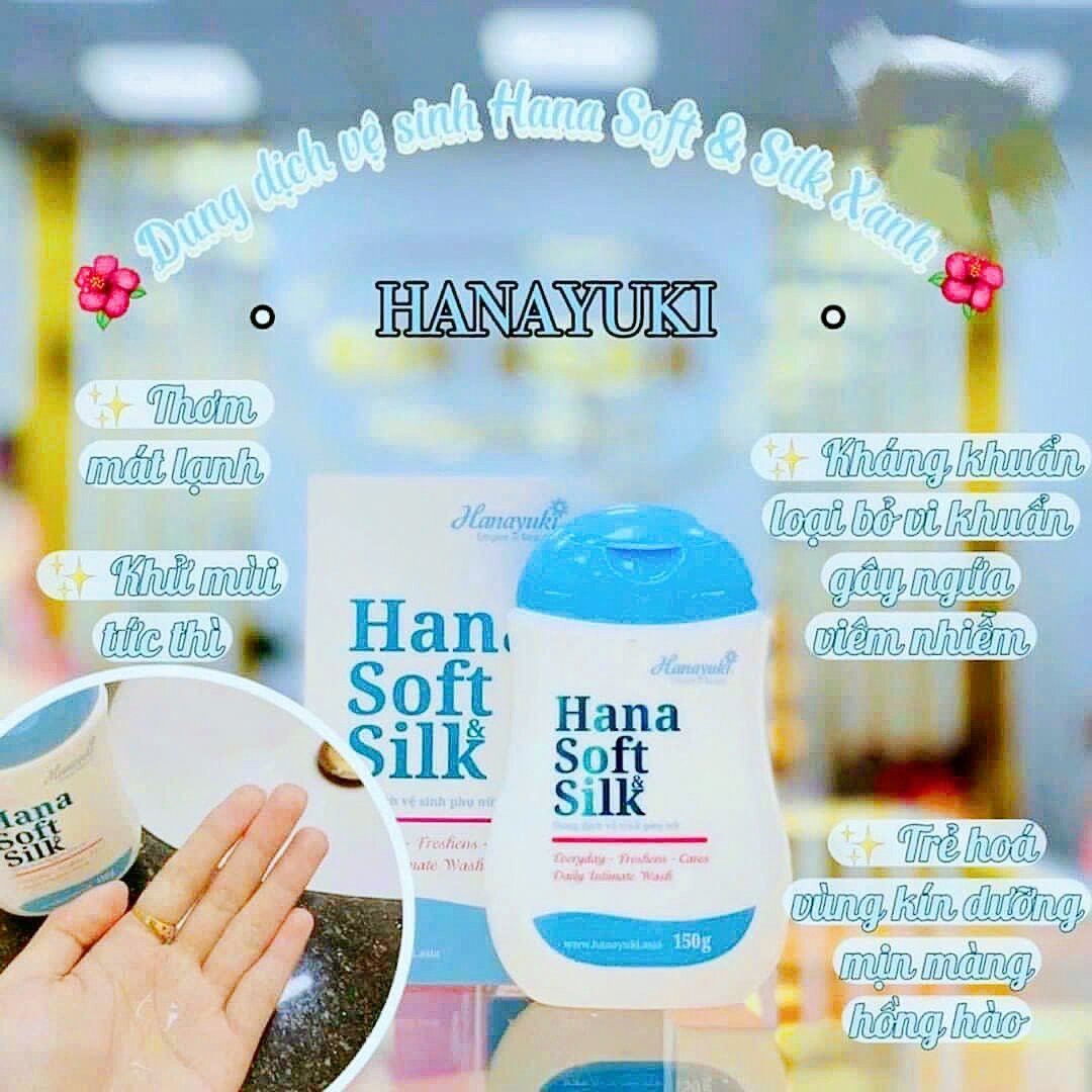 Dung Dịch Vệ Sinh Hana Soft Silk 150ml ( Xanh và Hồng )