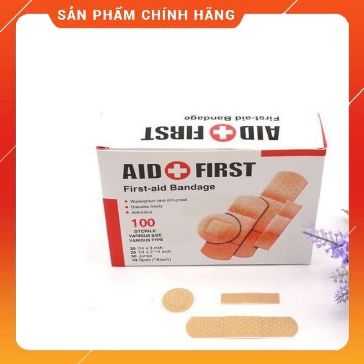 Aid First Hộp 100 Miếng - Urgo Free Ship Băng Dán Cá Nhân Đồ Dùng Chăm Sóc Chấn Thương