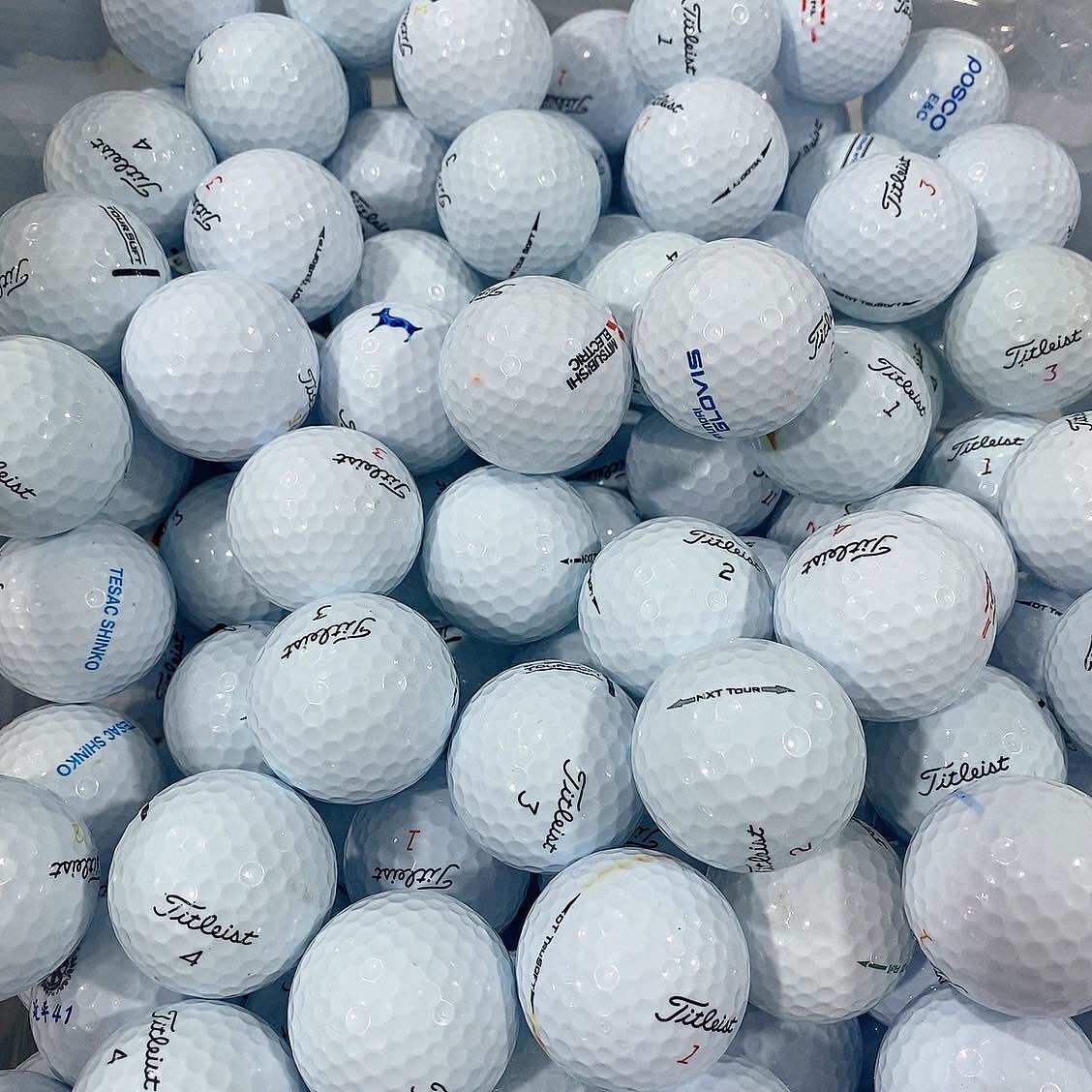 Bóng Golf Titleist màu trắng độ mới 95-99% (combo 10 quả)