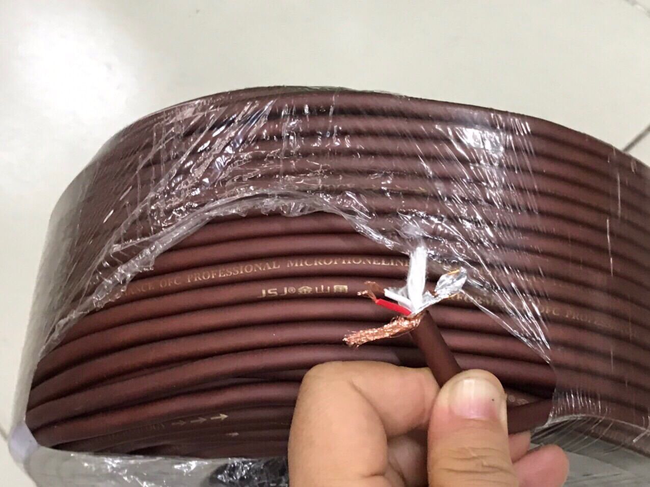 Dây tín hiệu micro nâu jsj, od: 7.0, giá mét