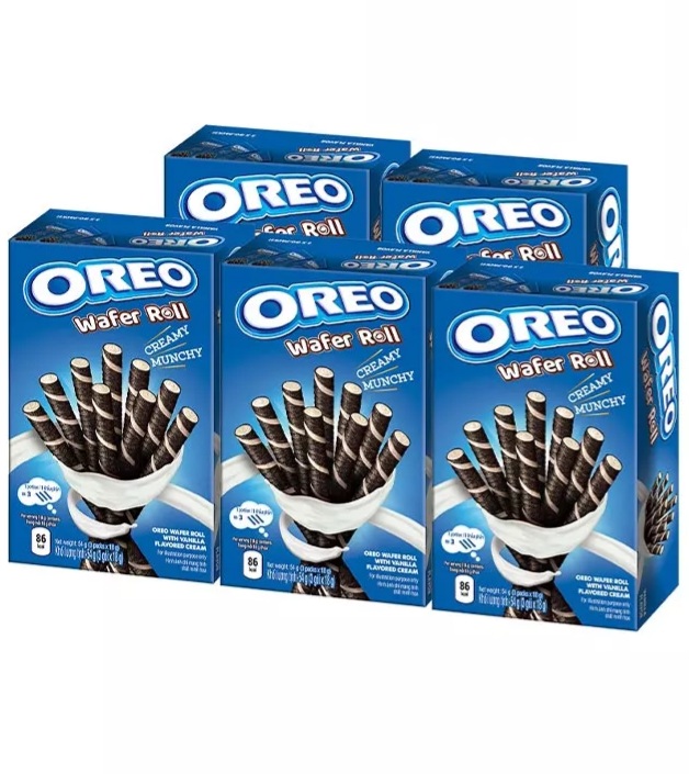 Bánh Quế Oreo Wafer Roll vị vani hộp 54gam