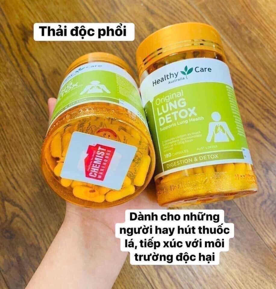 Viên Uống Thải độc Phổi Heathy Care ( CAM KẾT HÀNG CHUẨN AU)