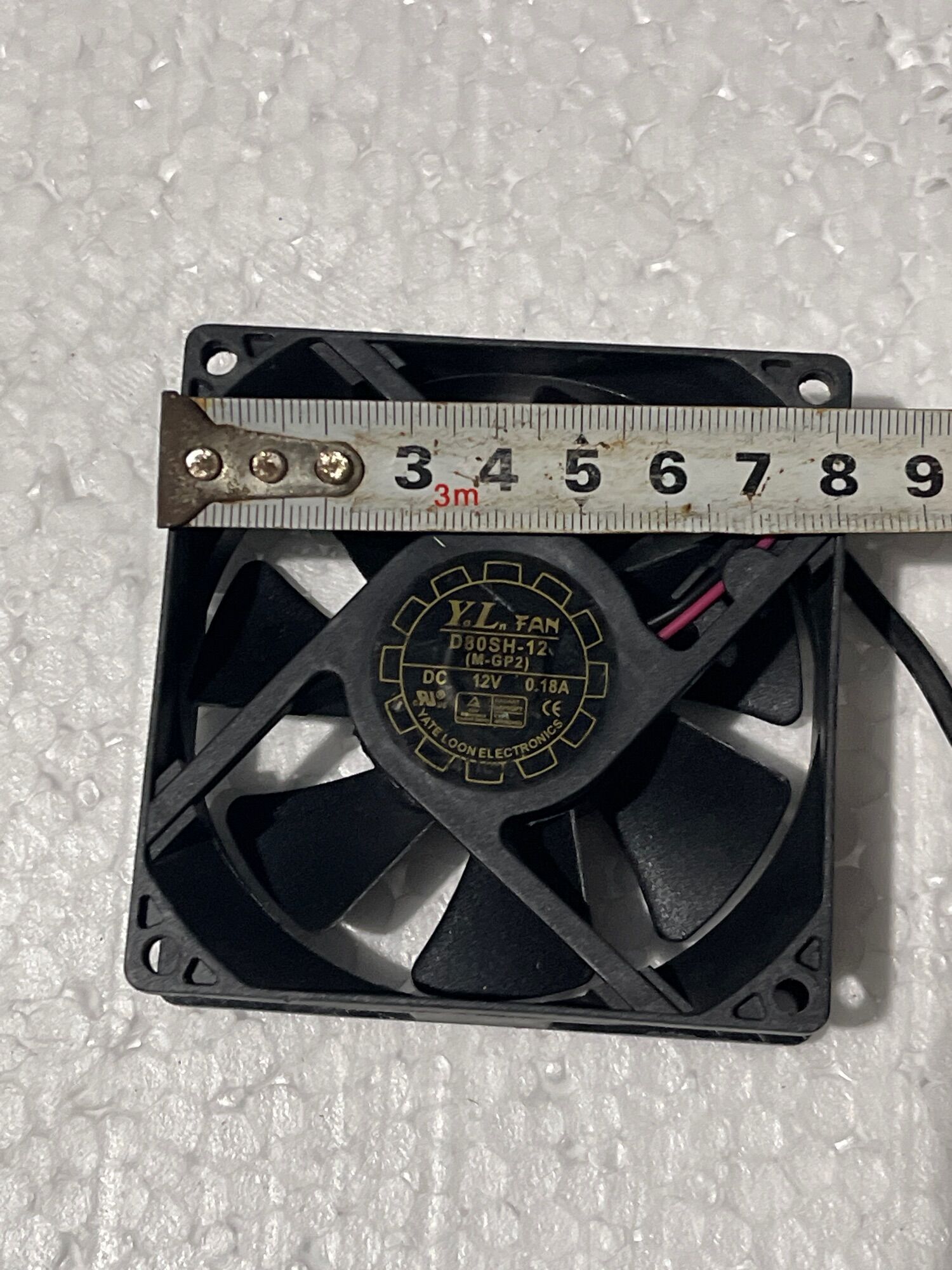 Combo 5 quạt fan 8 12v 2 mặt vuông