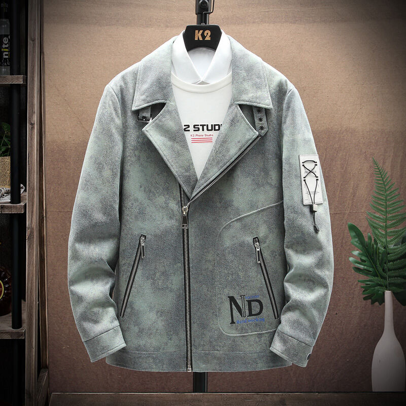 Áo Da Áo Khoác Xuân Thu Cho Nam Áo Jacket Da Mẫu Mới 2023 Trào Lưu Áo Cho