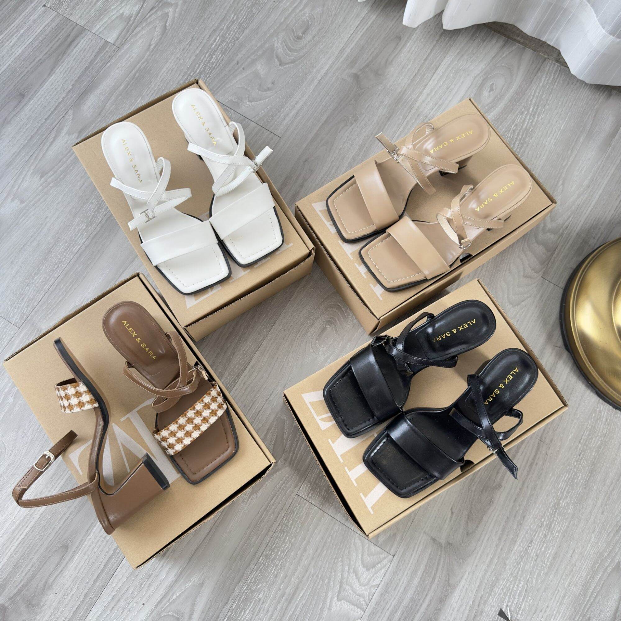 sandal alex sara bản ngang