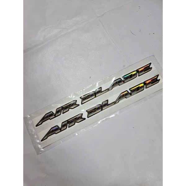 Tem dán chữ nổi sườn sau xe AB Air blade (đời 2007-2008 ) nhựa abs dẻo zin chính hãng HonDa