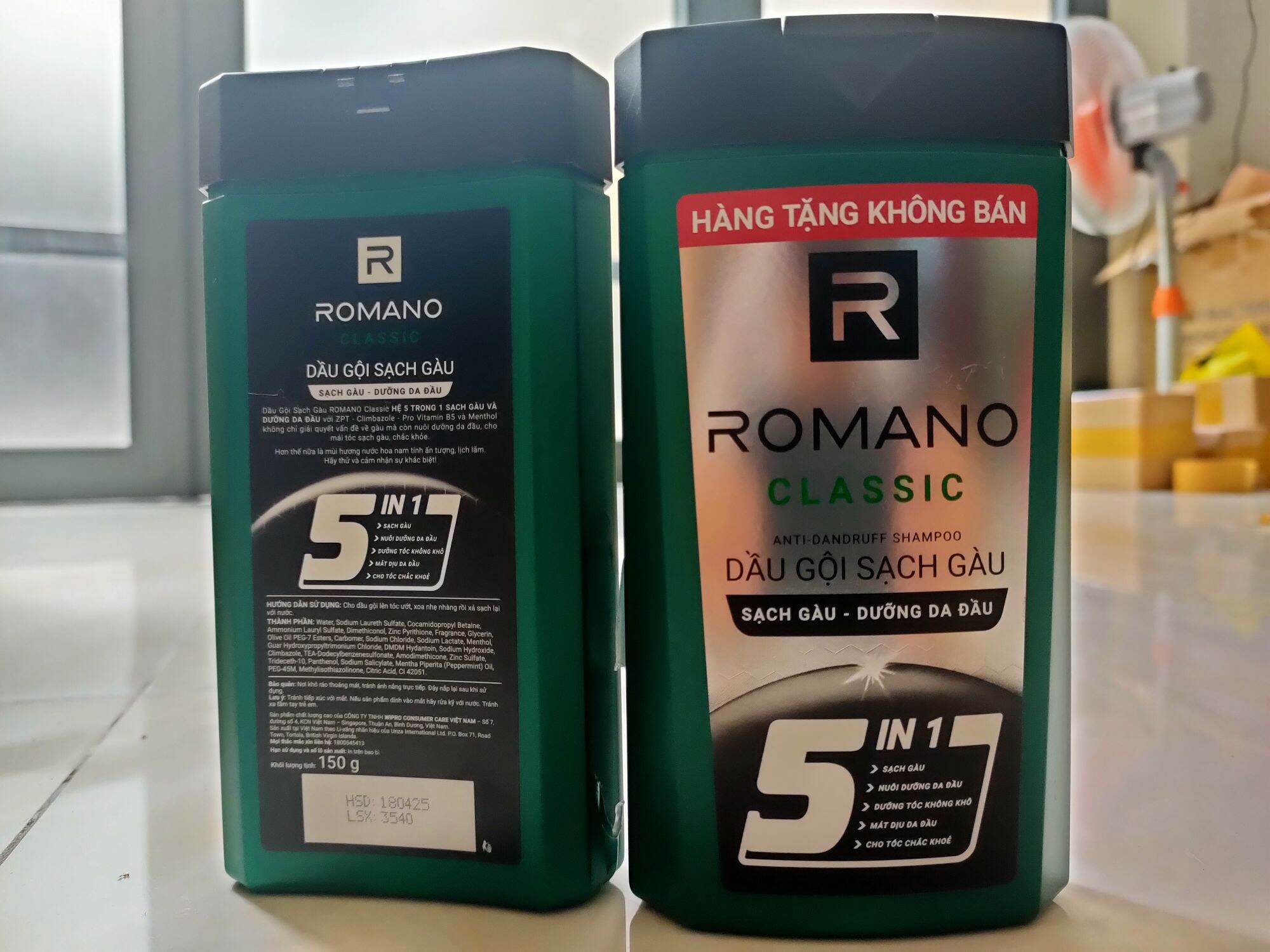 Dầu gội 5in1 romano classic 150g